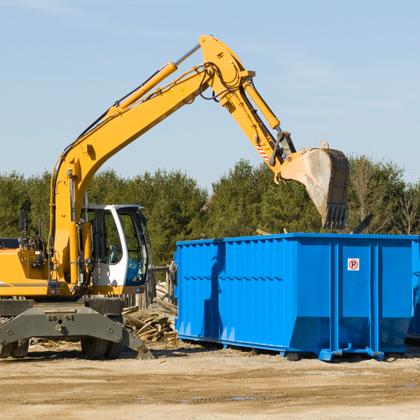 what happens if the residential dumpster is damaged or stolen during rental in Eureka